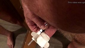 stretching my cock solo with toys