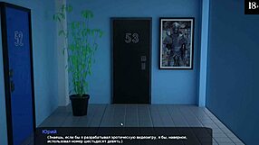 Колледж учитель в хентай игре Милфи Сити Часть 8 пачкается в туалете.