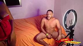 I can't believe this hot brunette is fucking that old man on live, her ass bouncing wildly