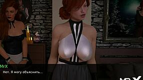 A busty anime girl is a very attractive lady, and she gives a sensual massage in this animated adult film