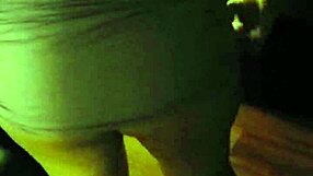 Latina wife showing her panties in a playful way.