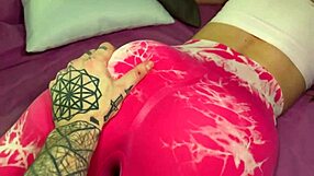 Fit Babe Enjoys Workout And Relaxation After Yoga Session