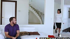 omg brazzers vid with veronica avluv and chad white, mommy got boobs scene flipped around.