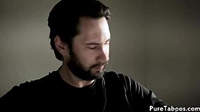 Busty glam babe rides husband in cuckold scenario