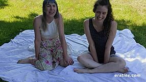 ersties lesbians explore erotic outdoor adventures with toys and tattoos