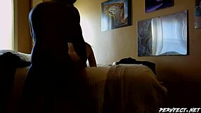 wife blowing and getting bent over doggystyle on webcam