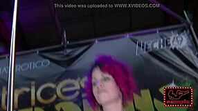 Violeta Strips Hard at Eros Porto 2016 with Ripped Clothes