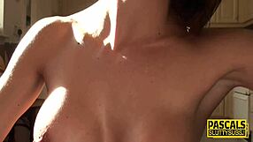 This dominated milf got throated hard by her master
