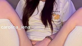 Italian girlfriend humiliates cuckold with joi and sph