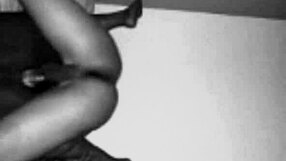 Skinny girl with big butt in homemade hood fun?