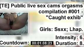 Caught Teen's Public Flashing Orgasms Compilation