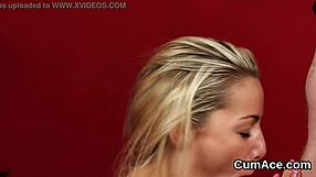 Foxy Doll Receives Cumshot On Face While Eating Sperm