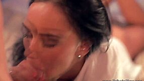 Can This Beautiful Brunette Milf Deliver a Stylish Blowjob and Handjob?