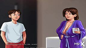 Mature Lady Masturbates in Summertime Saga