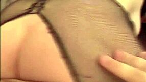 my ripped stockings are soaking my wet pussy!