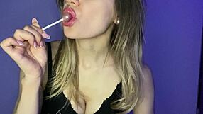 imagine you are this lollypop blonde amateur solo
