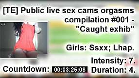Caught Teen's Public Flashing Orgasms Compilation