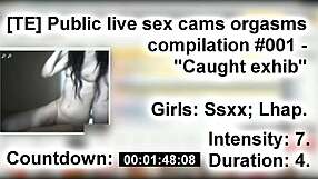 Caught Teen's Public Flashing Orgasms Compilation