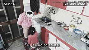 Owner and maid caught in blowjob and fucking!