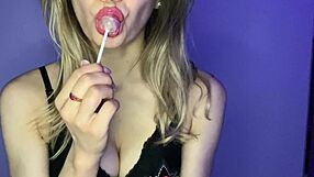 imagine you are this lollypop blonde amateur solo