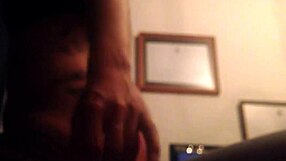 A desperate amateur couple laps it up from a curvy Latina