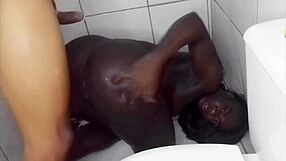 Recalling That Intense Fuck With Hot Black Babe Calling Young Guy For Bath