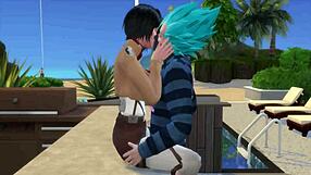 Mikasa Seduces Vegeta: I'll Fuck You Better!