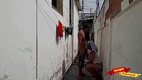 Slipped a Buttplug in Maid’s Juicy Ass in Backyard