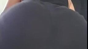 teen girl dances slowly with her nice brazilian ass