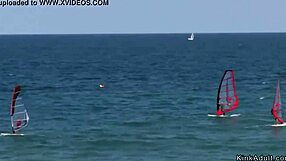 Redhead In Underwear Walked And Publicly Fucked