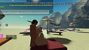 Roblox condo 2 enjoying a relaxing day at the beach