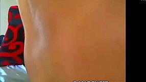 Stunning babe explores her own body in homemade fun