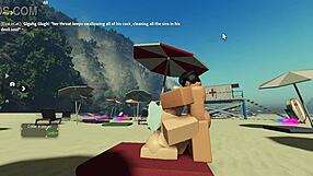 Roblox condo 2 enjoying a relaxing day at the beach