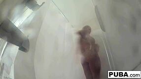 I'm tattooed big-tittied MILF Helly Hellfire enjoying a long nude shower