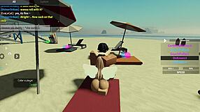 Roblox condo 2 enjoying a relaxing day at the beach