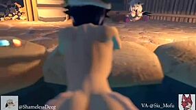 Genshin Impact crossdresser fucks vagina