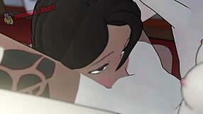 Saffron And Terra Dominate Ruby And Yuri In Intense Lesbian Action