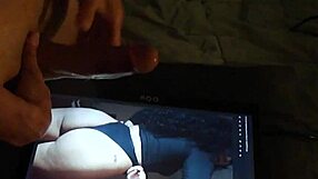 bad girl latina gets a cum tribute