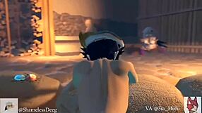 Genshin Impact crossdresser fucks vagina