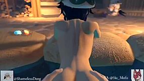 Genshin Impact crossdresser fucks vagina