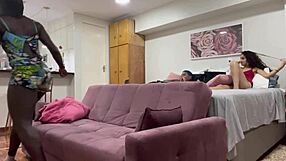 Teen Novinha Brings Black Friend Fernanda Chocolate Home, I Fuck Her Without Her Knowing