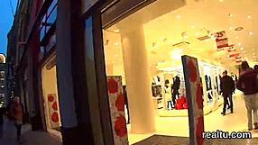 Stellar czech teen is seduced in supermarket and pounded in pov