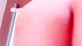 She wets the whole cock while riding in this couple's creampie scene.