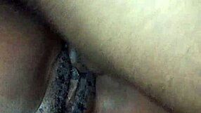 Pussy Fucking With A Big Black Cock In Sideways Position, Close Up Cumshot