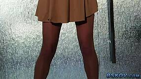 Look at her rubbing that pussy with big tits!