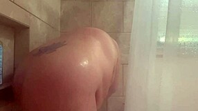 Curvy BBW Showers, Revealing Voluptuous Body