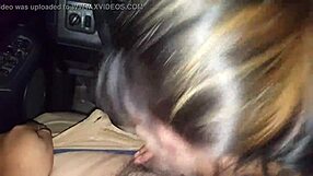 young amateurs sucking cock intensely in truck