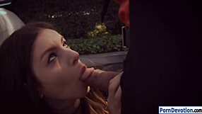 Huge Tits Brunette Babe Stella Cox Gets Smashed by Monster Cock. Shaved and POV, She Kisses in Intense Pornstar Action.