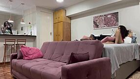 Teen Novinha Brings Black Friend Fernanda Chocolate Home, I Fuck Her Without Her Knowing