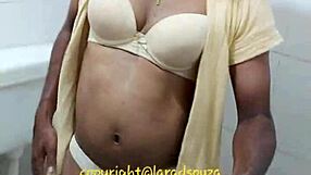 Oh wow, indian sexy crossdresser lara dsouza shows off her shemale body in this video!